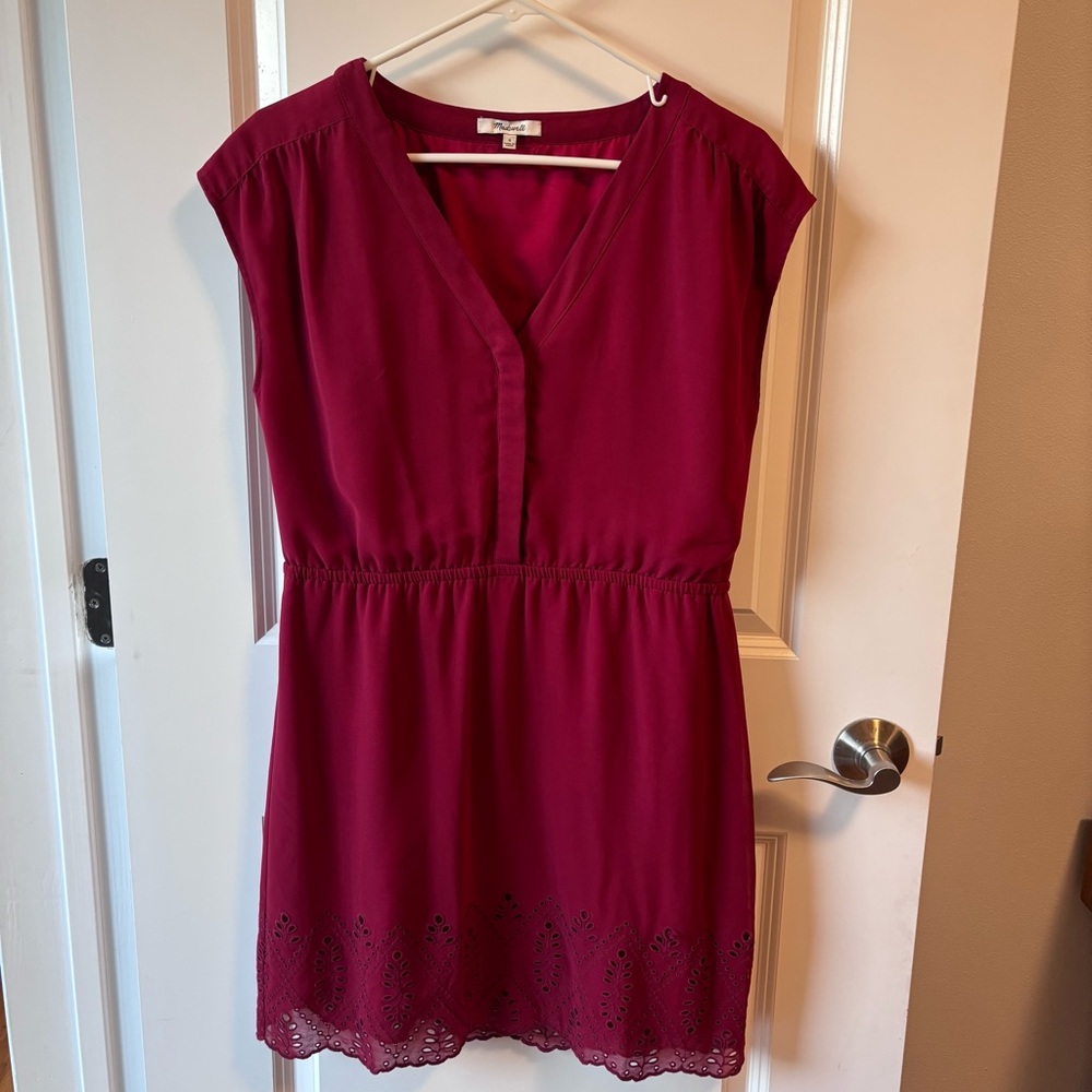 Madewell Burgundy Mini Dress